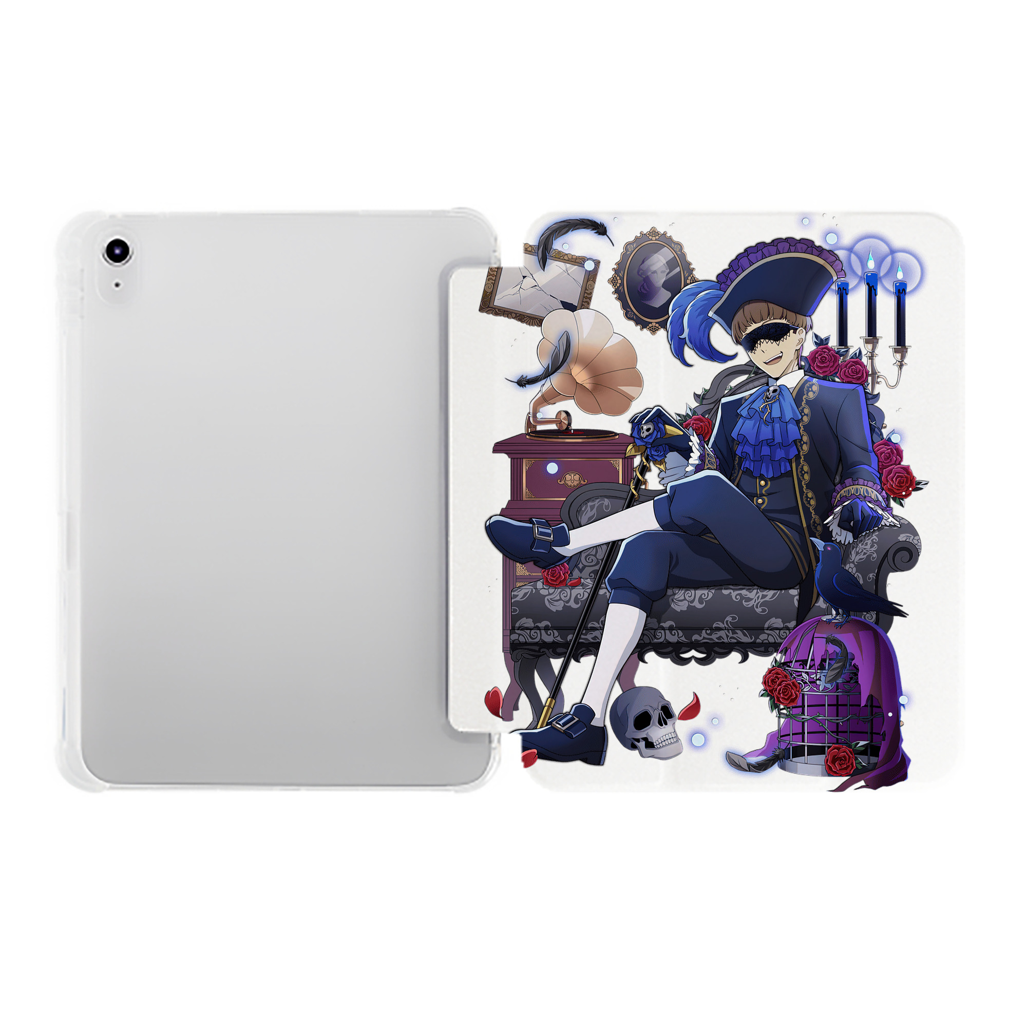 （画像用） 文豪ストレイドッグス Bungo Stray Dogs IPad ケース ペン収納付き 三つ折りスタンド PUレザー×シリコン 対応機種9.5/10.5/10.9インチ